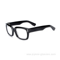 New Handmade Polished Full Rim Rectangle Acetate Frames Unisex Fashion Eyeglasses